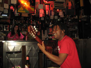 Johnny in the Reggae bar